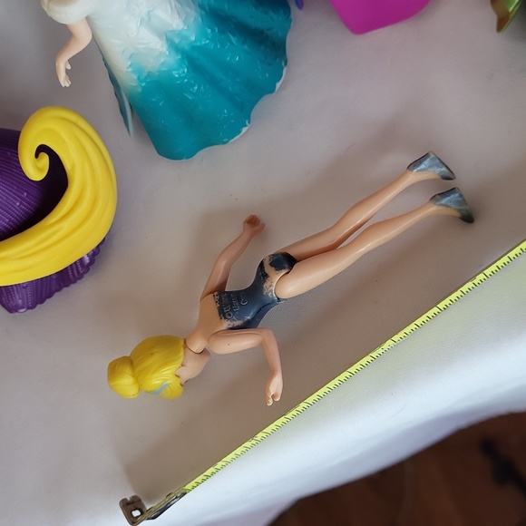 Magic Clip Disney Princess Dolls Polly Pocket Lot (9) used condition 4" See - Picture 14 of 14